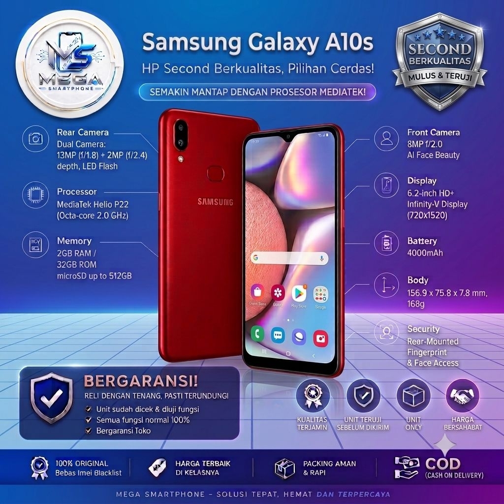Samsung Galaxy A10S  | HP Second batangan