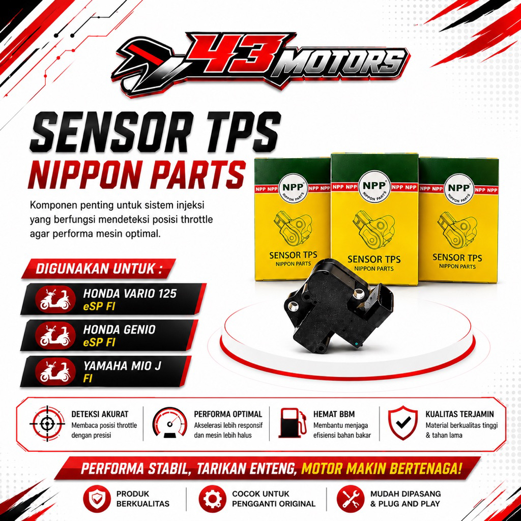 TPS NPP | SENSOR TPS NPP| VARIO 125 | GENIO | MIO J | ORIGINAL 100%