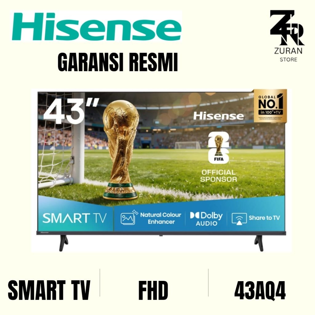 HISENSE 43AQ4 FHD SMART TV OS VIDAA 43 inch