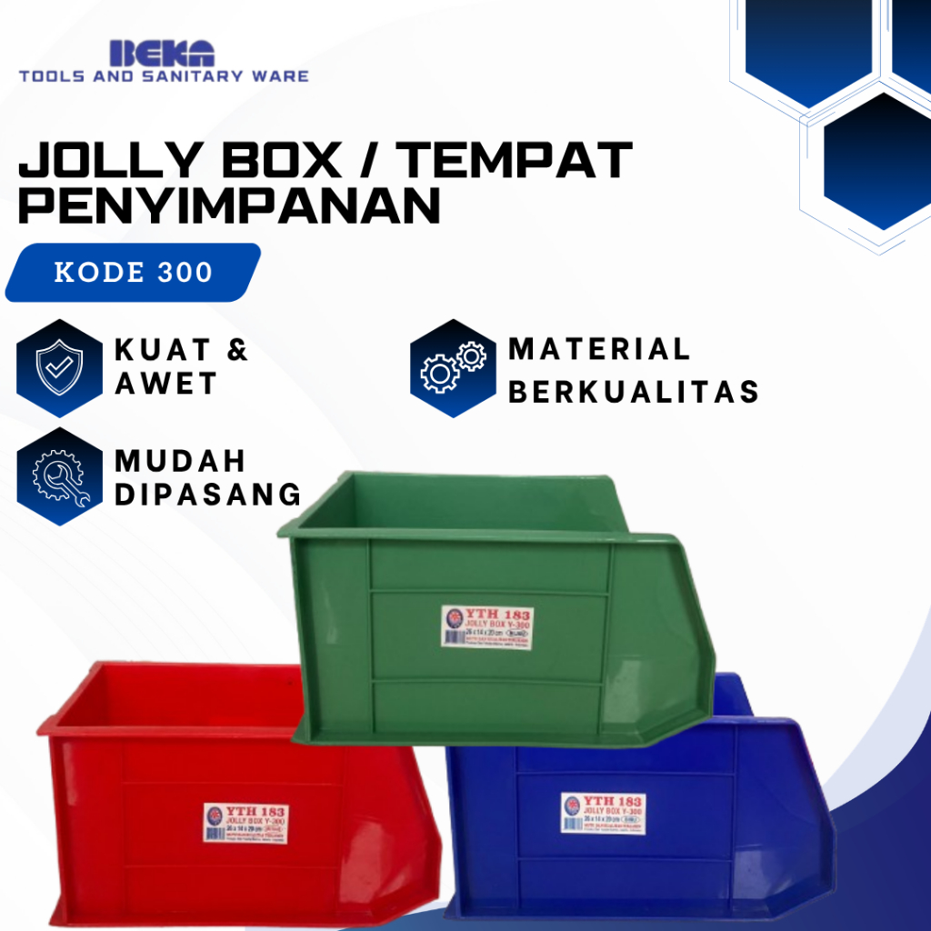 Jolly Box 300 /Keranjang Susun / Keranjang Sparepart / Perkakas Rumah