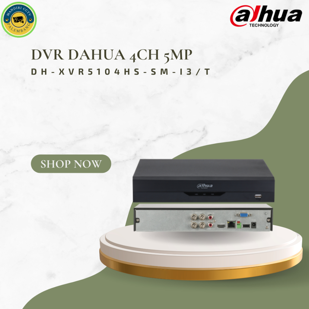 DVR CCTV 4 Channel 4Ch XVR5104HS-5M-I3/T Wizsense Dahua 5MP
