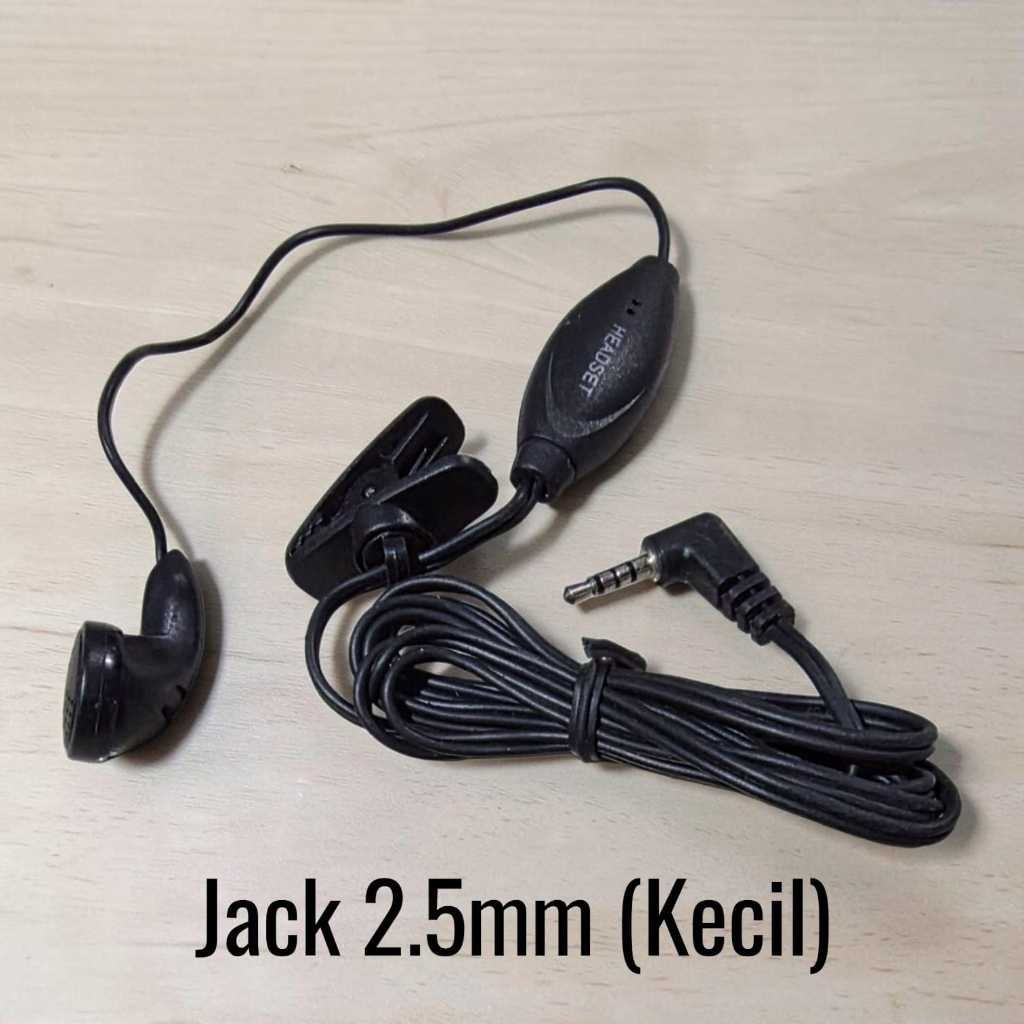 HEADSET MURAH HETSED MURAH Headset Earphone FBI Walkie Talkie HT Jack 2.5mm Jack Kecil Single