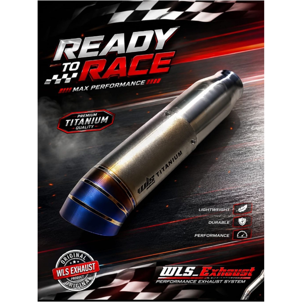 TITANIUM TAILPIPE MOBIL DIESEL ORIGINAL PRODUK WLS EXHAUST