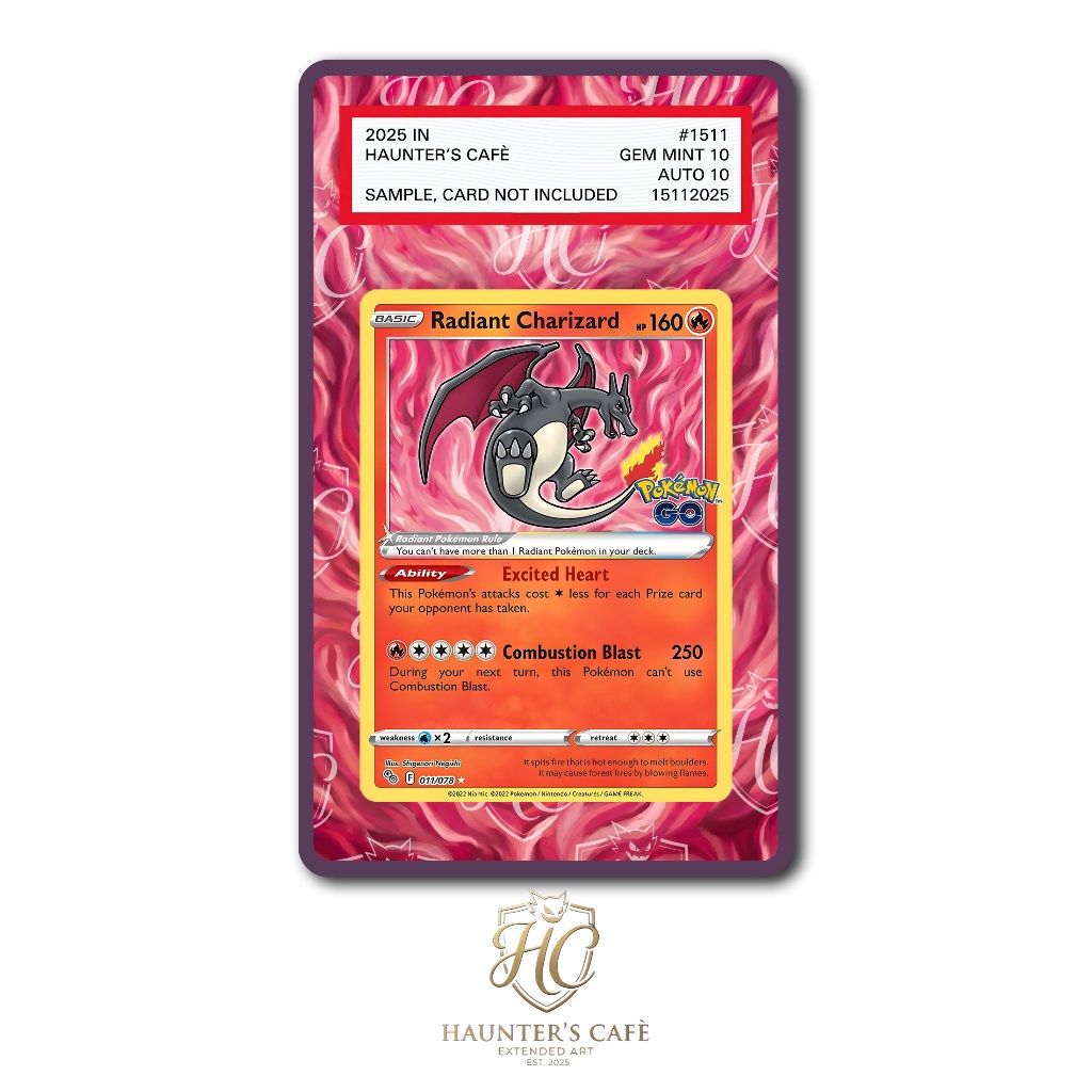 Radiant Charizard #11 Pokemon Go (Custom Extended Art)