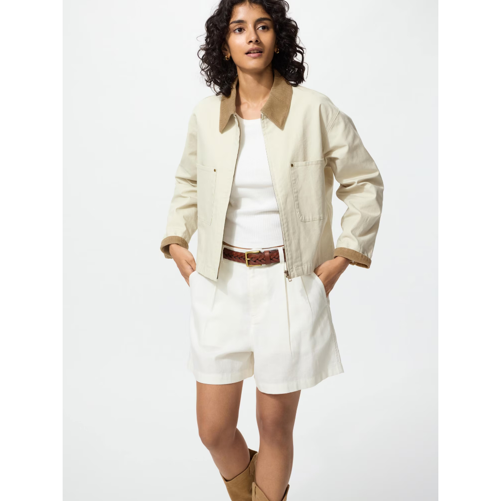Uniqlo Zip Up Short Jacket Jaket Wanita