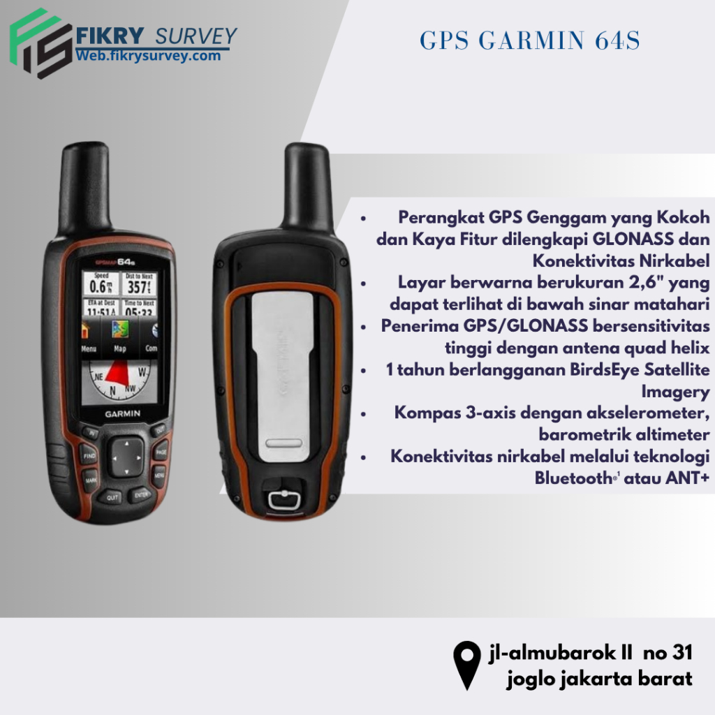 Gps Garmin 64s batangan/Gps Garmin 64s bekas