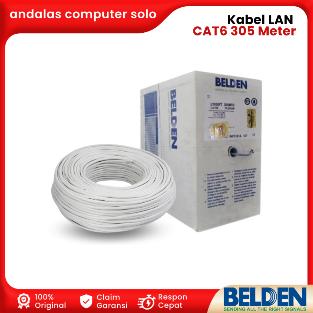 Kabel Belden USA LAN CAT6 305 Meter