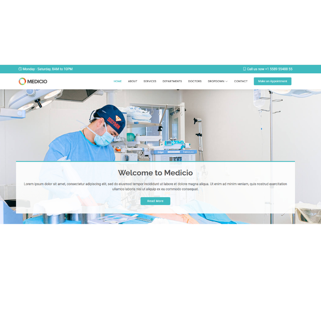 Website Profil Instansi Puskesmas Rumah Sakit Klinik | Company Profile Responsive | Source Code Code