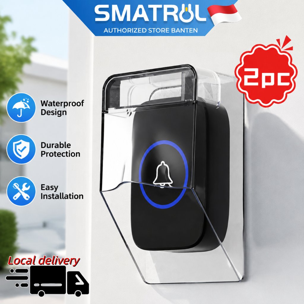 [SMATRUL] Rain Cover Bel Rumah Tutup Pelindung Bel Rumah Transparan Outdoor Waterproof Cover