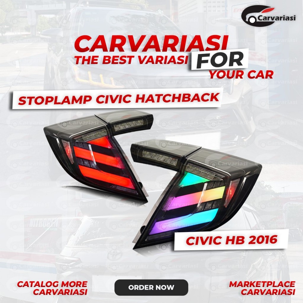 Stoplamp Civic Hatchback Stoplamp Civic 2016 Stoplamp Civic RGB 2016 Stoplamp Civic Tail Lights for 