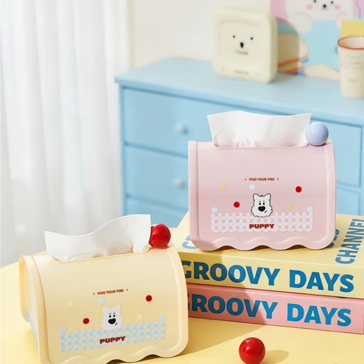 TEMPAT TISSUE VINTAGE - TISSUE HOLDER ESTETIK - TEMPAT TISU LUCU - TEMPAT TISU KARAKTER - KOTAK TISSUE 7084
