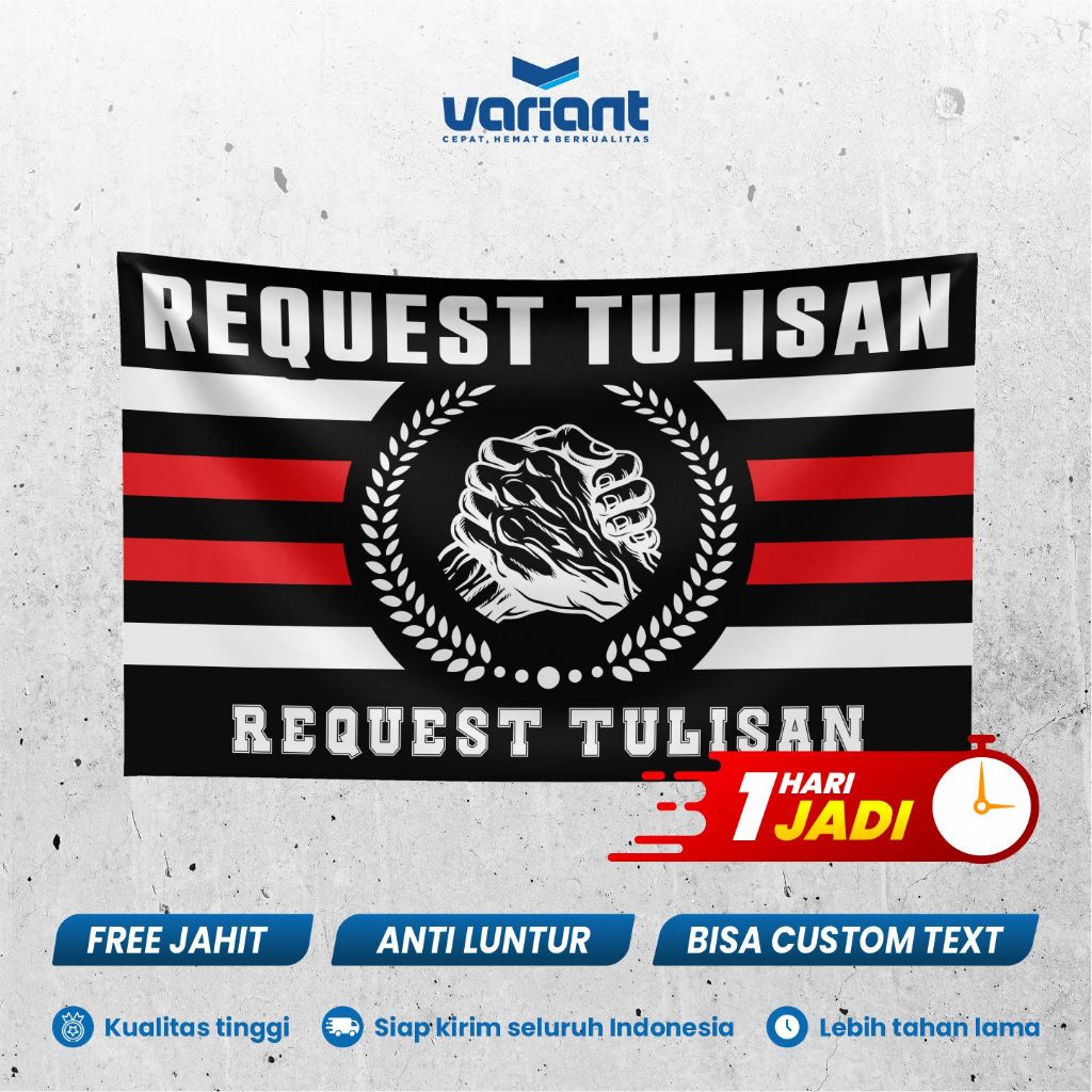 BENDERA SUPORTER BEBAS REQUEST | BENDERA KOMUNITAS | BENDERA KAIN