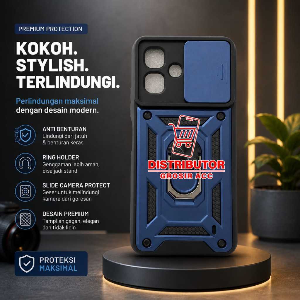 INFINIX SMART 20 4G CASE TRANSFORMER SLIDE BLACK EDISI CASE ROBOT CASE INFINIX SMART 20 4G