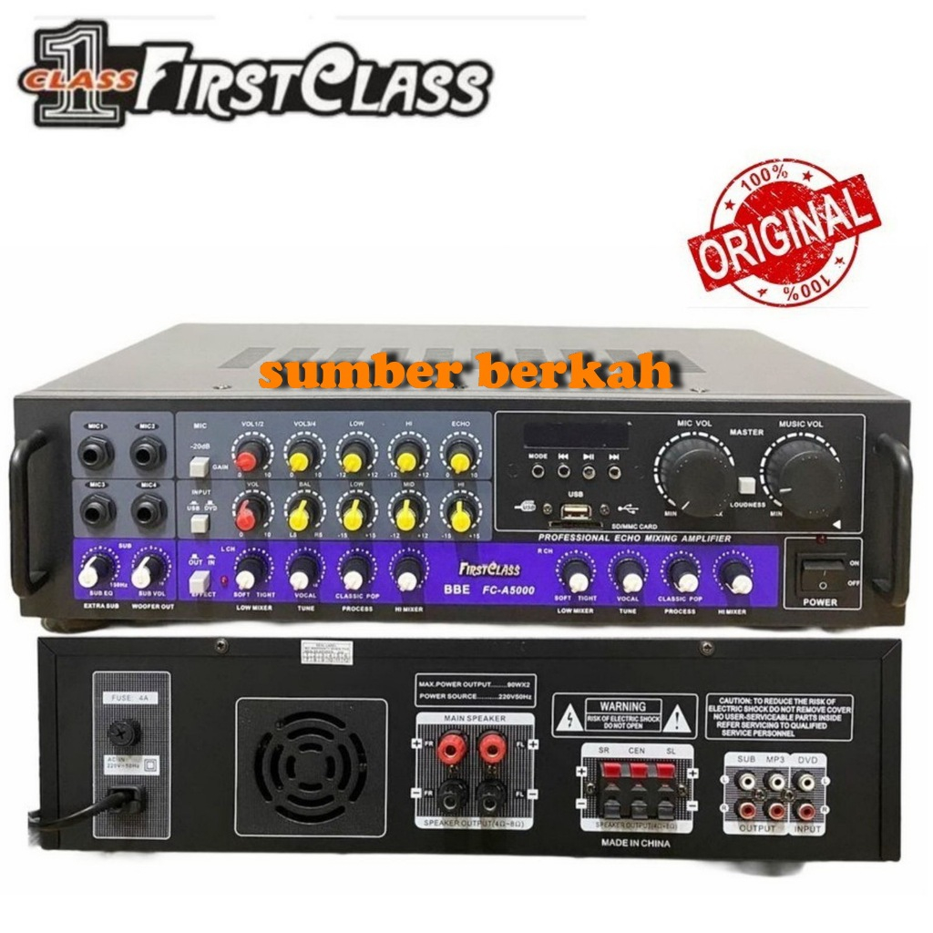 Amplifier FIRSTCLASS FC-A5000 Ampli karaoke FCA 5000 FCA5000 FC A 5000