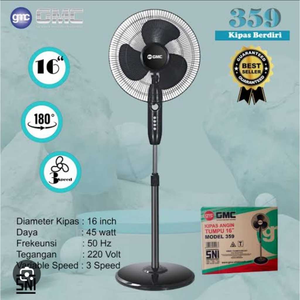 KIPAS ANGIN BERDIRI GMC 359 16 INCH STAND FAN 16 INCH GMC 359