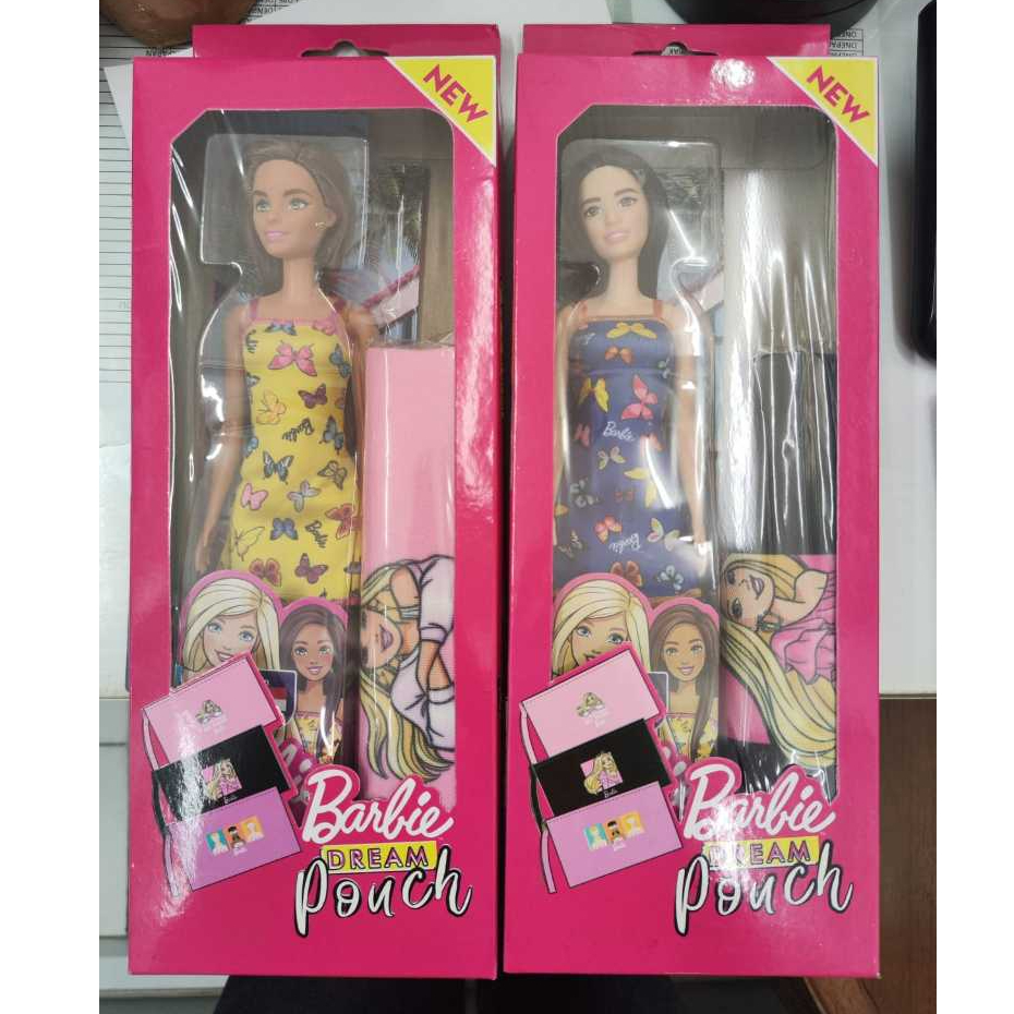 Barbie dream pouch – Blue Butterfly Dress | Boneka Barbie Asli Mattel