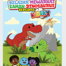 Belajar Mewarnai Zaman Dinosaurus Bersama Kidoky - Penerbit Andi