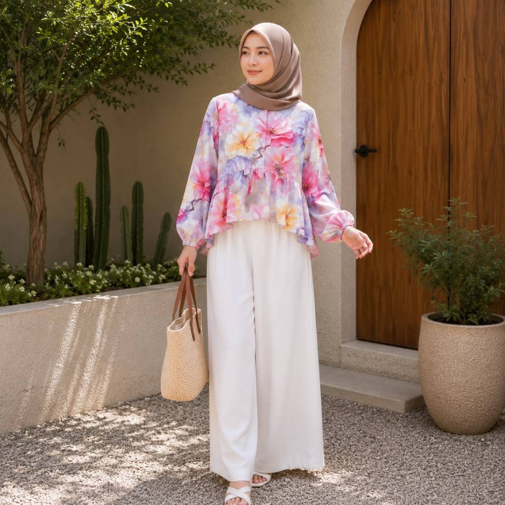 TRIYANA ONE SET RAYON L & XL // SETELAN RAYON WANITA OOTD FASHION KEKINIAN // SETELAN WANITA // SETE