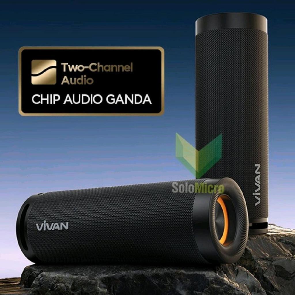 Speaker Vivan VS80 Hi-Fi 30W Sound IP67 Waterproof Bluetooth Speaker Dengan Chip Audio Ganda