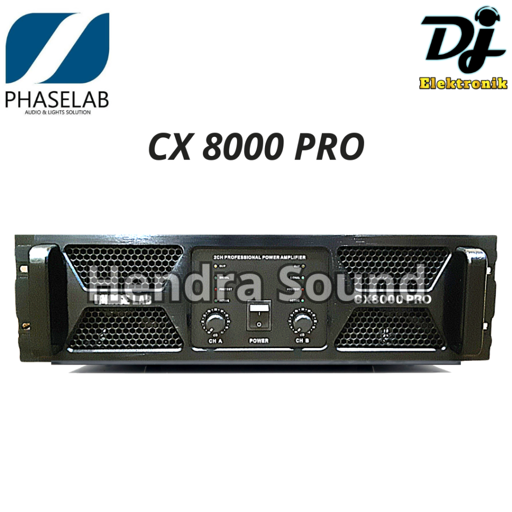Power Amplifier Phaselab / Phase Lab CX8000 / CX 8000 PRO - 2 channel
