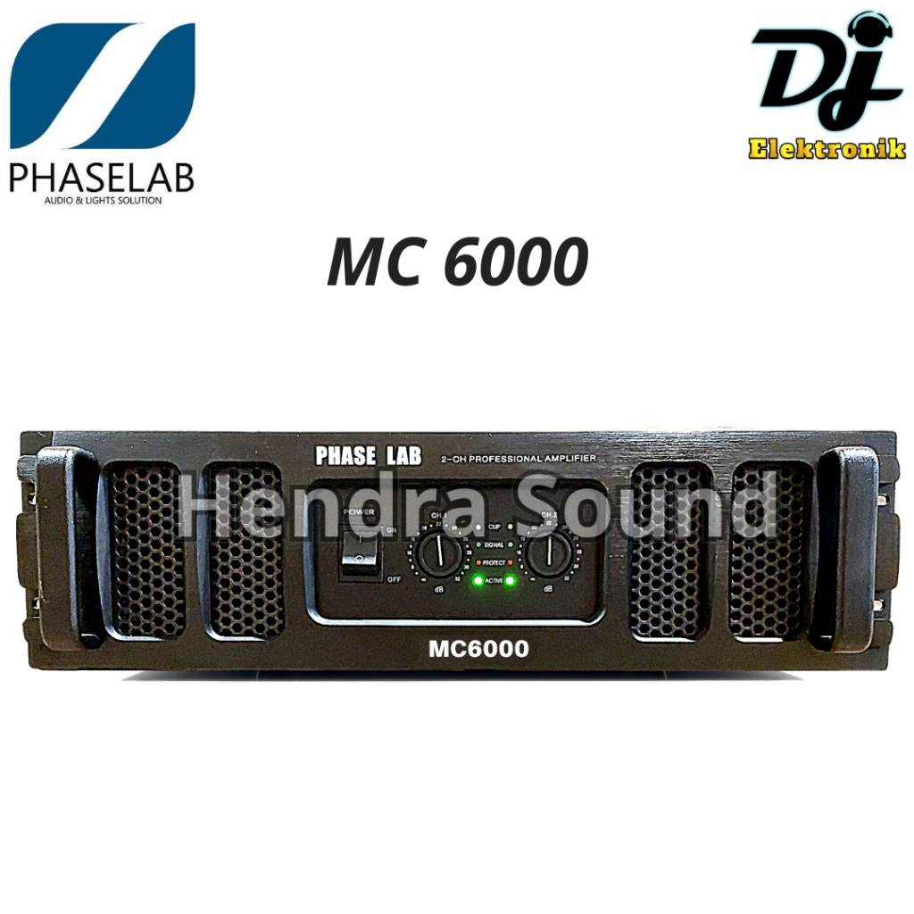 Power Amplifier Phaselab / Phase Lab MC6000 / MC 6000 - 2 channel