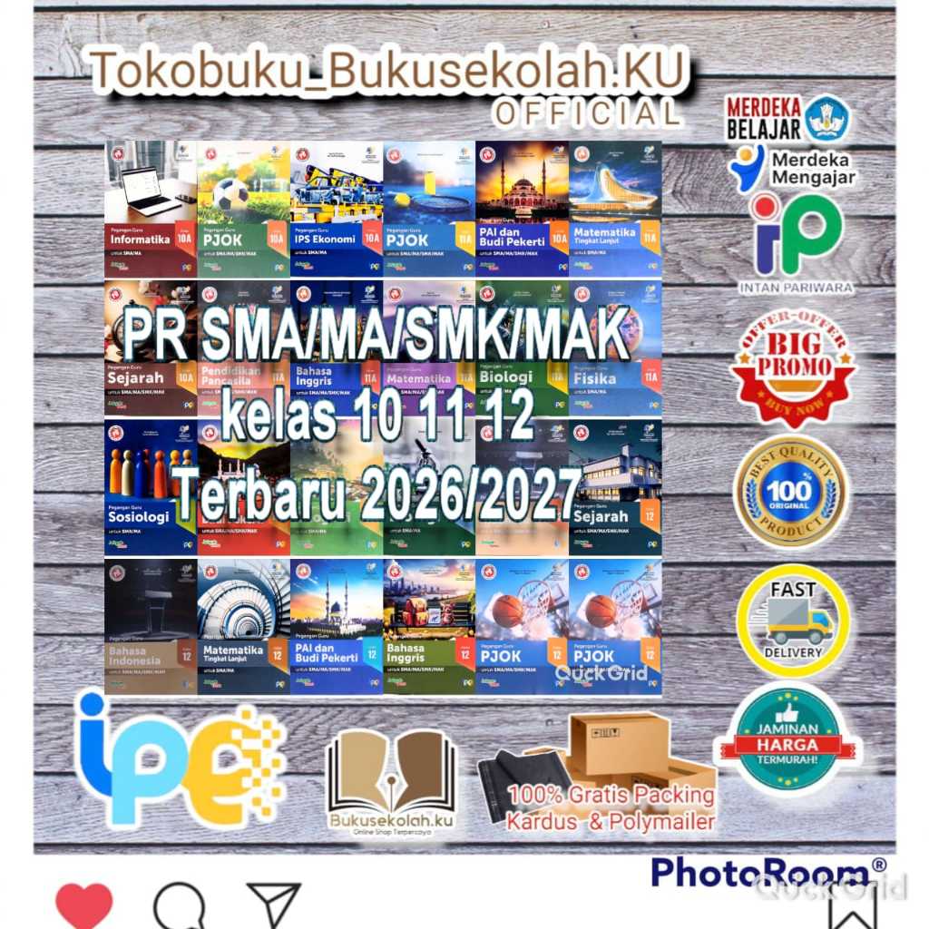 Buku PG PR SMA/MA/SMK/MAK Kelas 10 11 12 ( KUNCI JAWABAN)Terbaru 2026/2027 Merdeka Belajar  Intan Pa