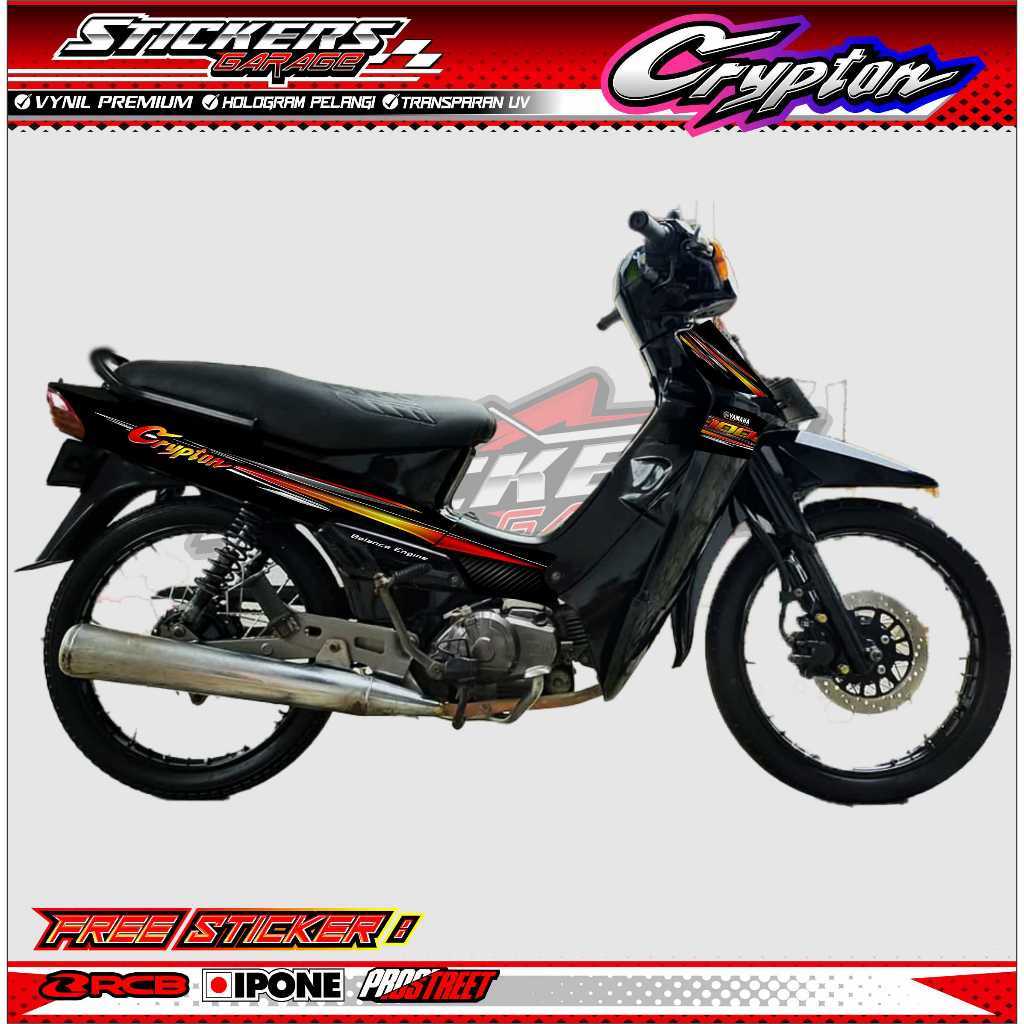 STRIPING VARIASI YAMAHA CRYPTON / STICKER LIST MOTOR CRYPTON