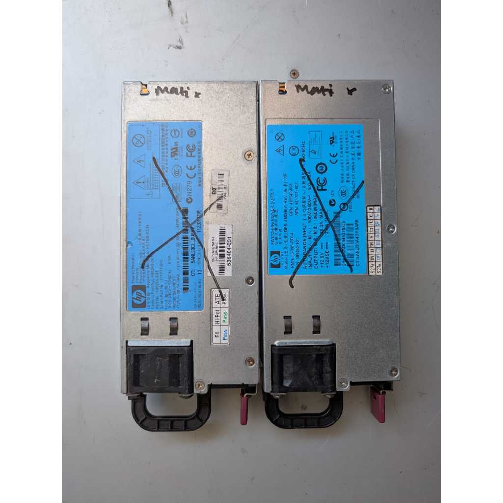 (rusak) Power Supply Server HP ProLiant 460W 511777-001 - Kondisi Rusak Bahan Kanibalan