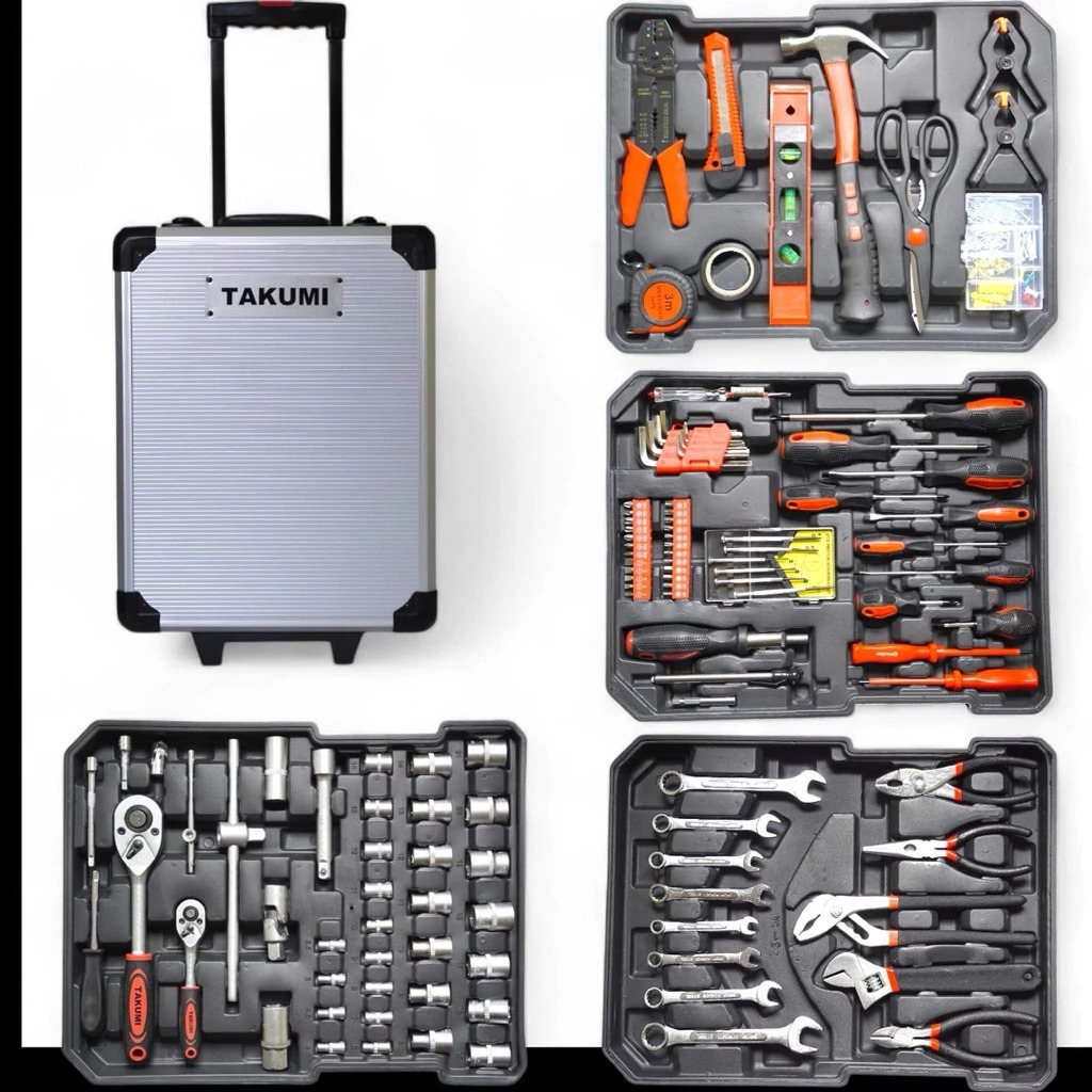 tool set Takumi 187 pcs - koper -iwt tools