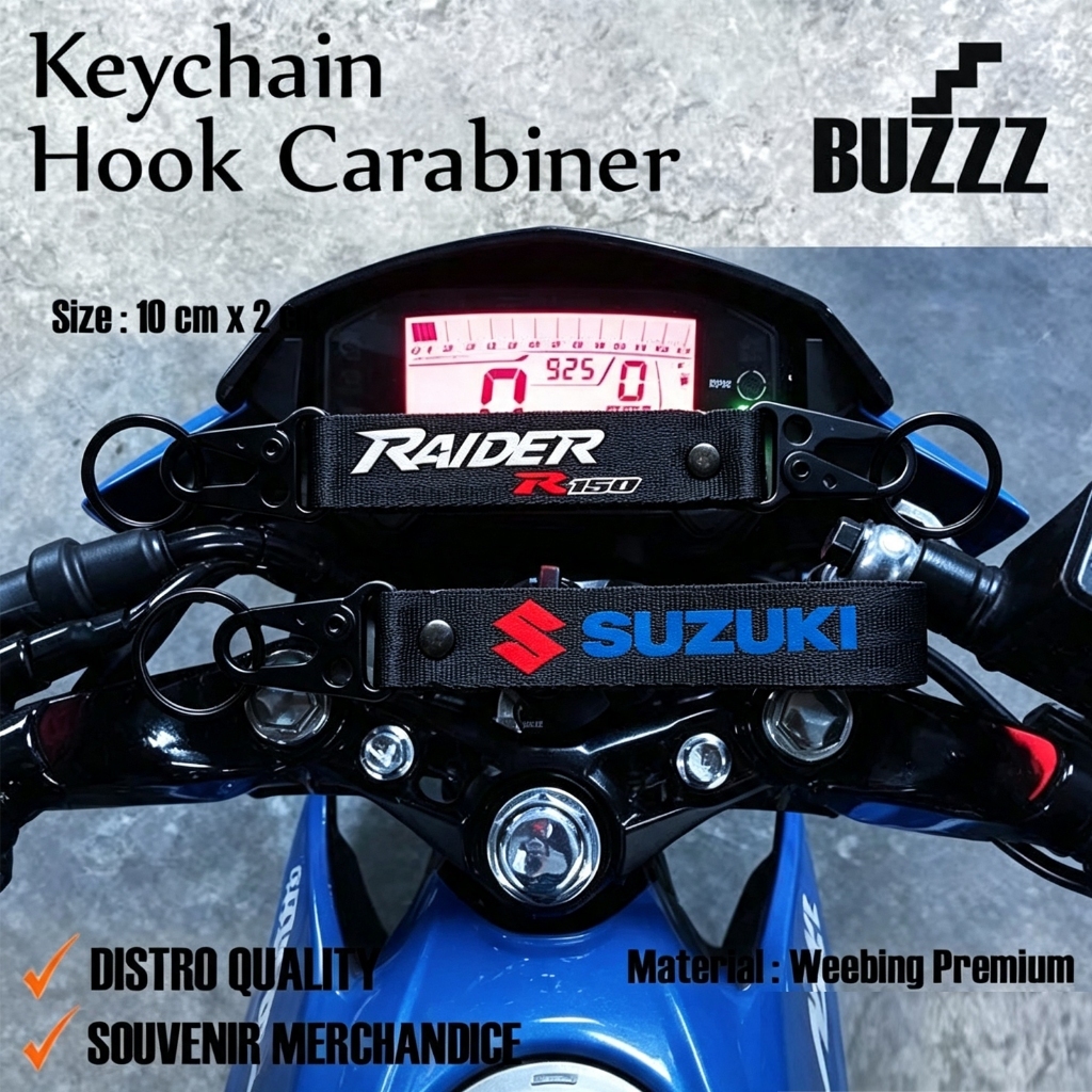 GANTUNGAN KUNCI SUZUKI RAIDER 125 - KEYCHAIN RAIDER - KARABINER SUZUKI RAIDER