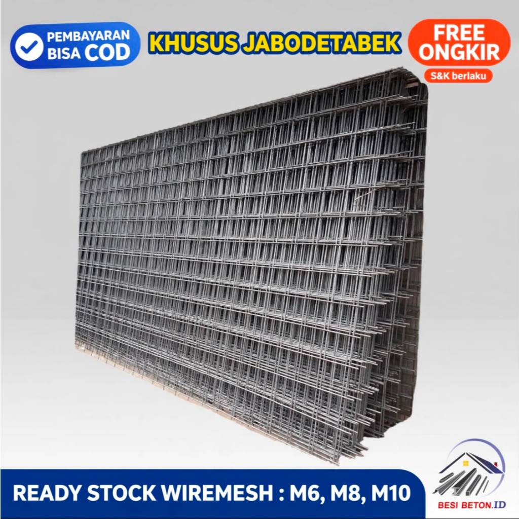 Wiremesh / Wermes Cor M8 Std / Full SNI - Panjang 5.4 M x 2.1 M