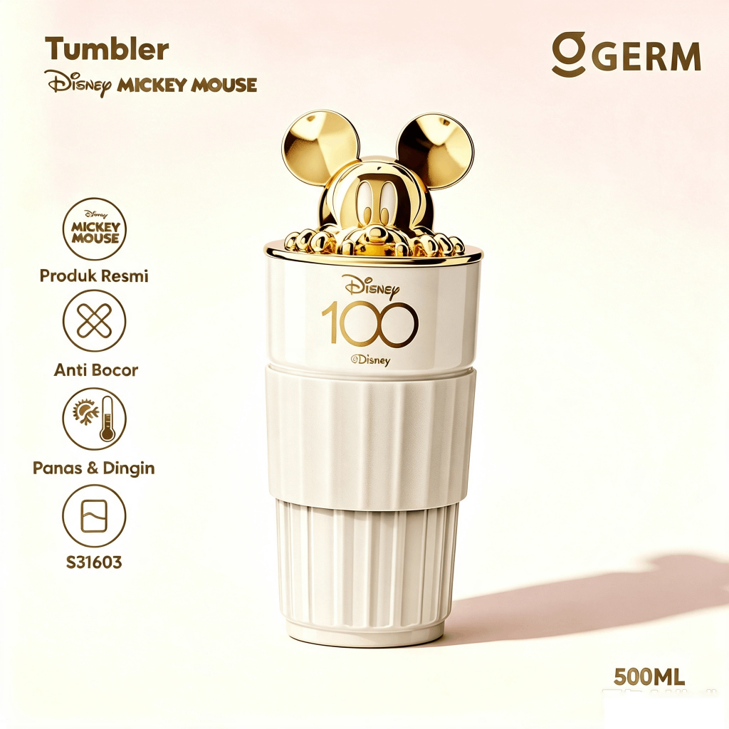 GERM X Disney Mickey  500ML Cangkir kopi/cangkir Termos keramik Portabel yang cantik ini (cocok untu
