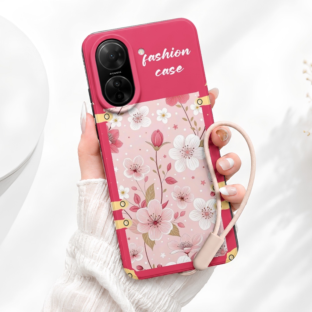 Casing Redmi A5 Fashion Case Anti Bentur + Tali Gantung Lucu