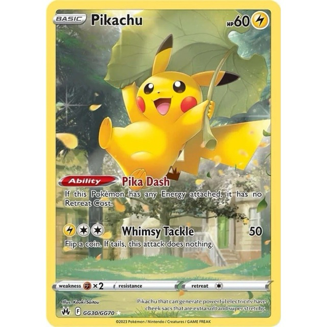 Pikachu (GG30/GG70) Crown Zenith: Galarian Gallery