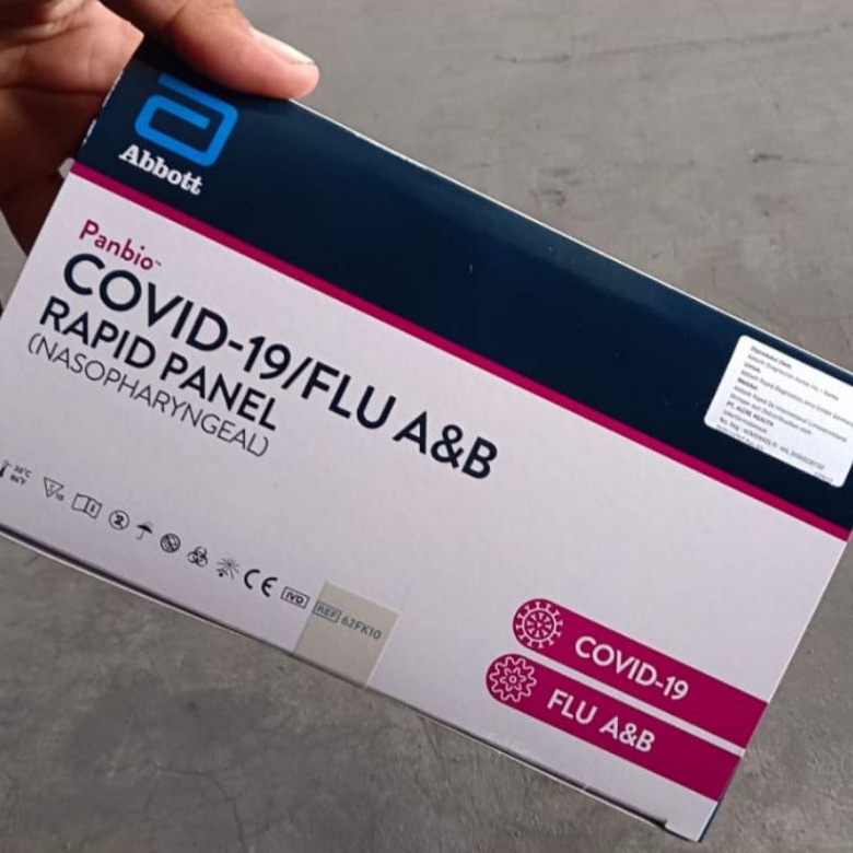 Abbott Panbio Flu Naso Antigen isi 10 Pendeteksi Flu A/B & Covid - 10 pcs (1 Box)