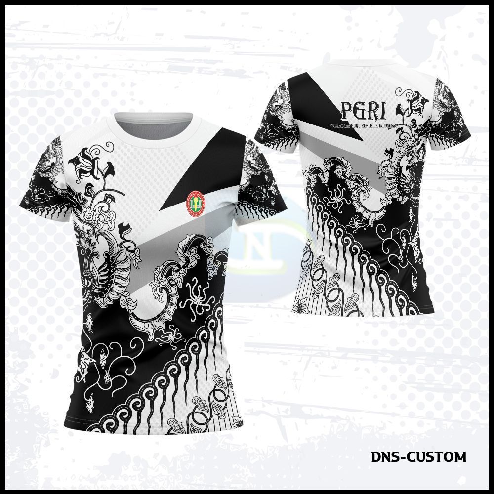 Baju PGRI Wanita | Kaos Seragam Guru PGRI Wanita | Atasan Guru PGRI