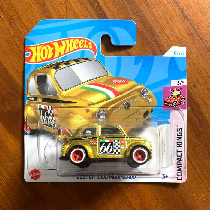 Hot Wheels Short Card SC 2024 Super Treasure Hunt STH THS - 60S Fiat 500D Modificado - Gold
