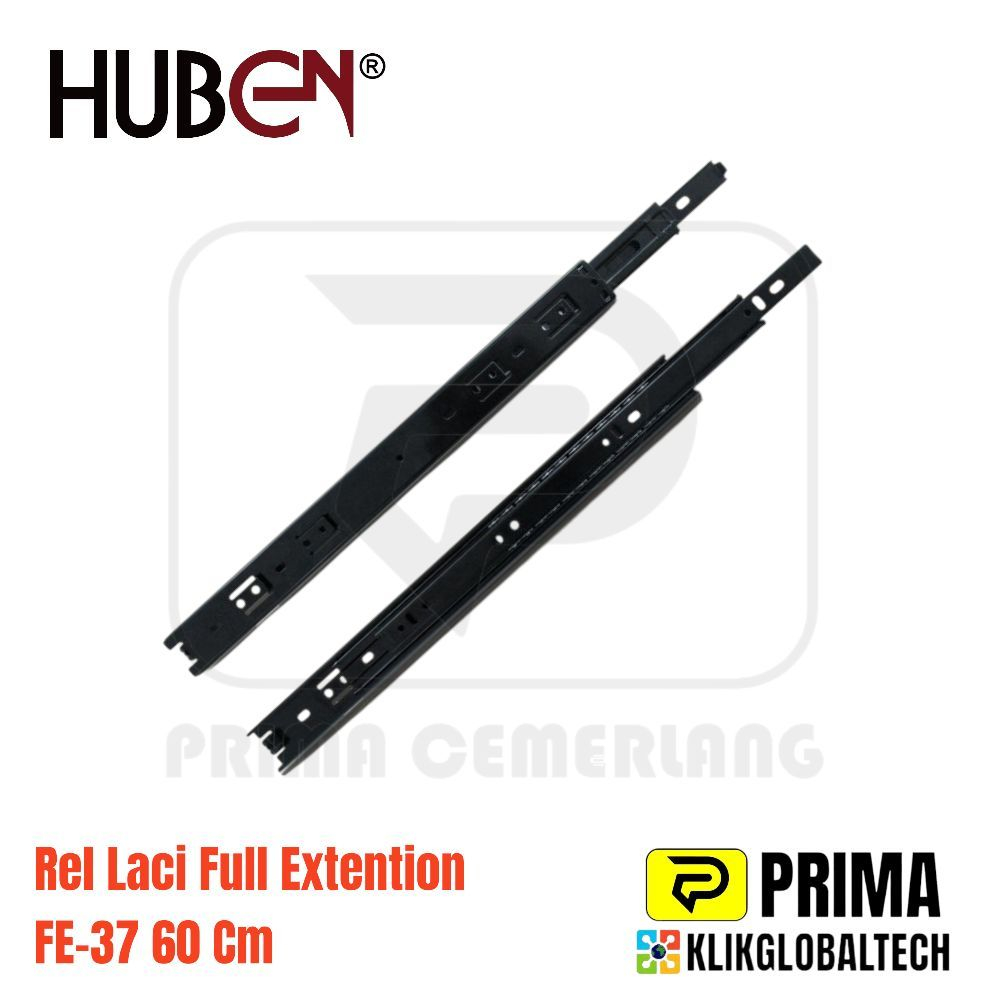 HUBEN Rel Laci 60 cm Double Track / Rel Laci Full Extension FE-37-60