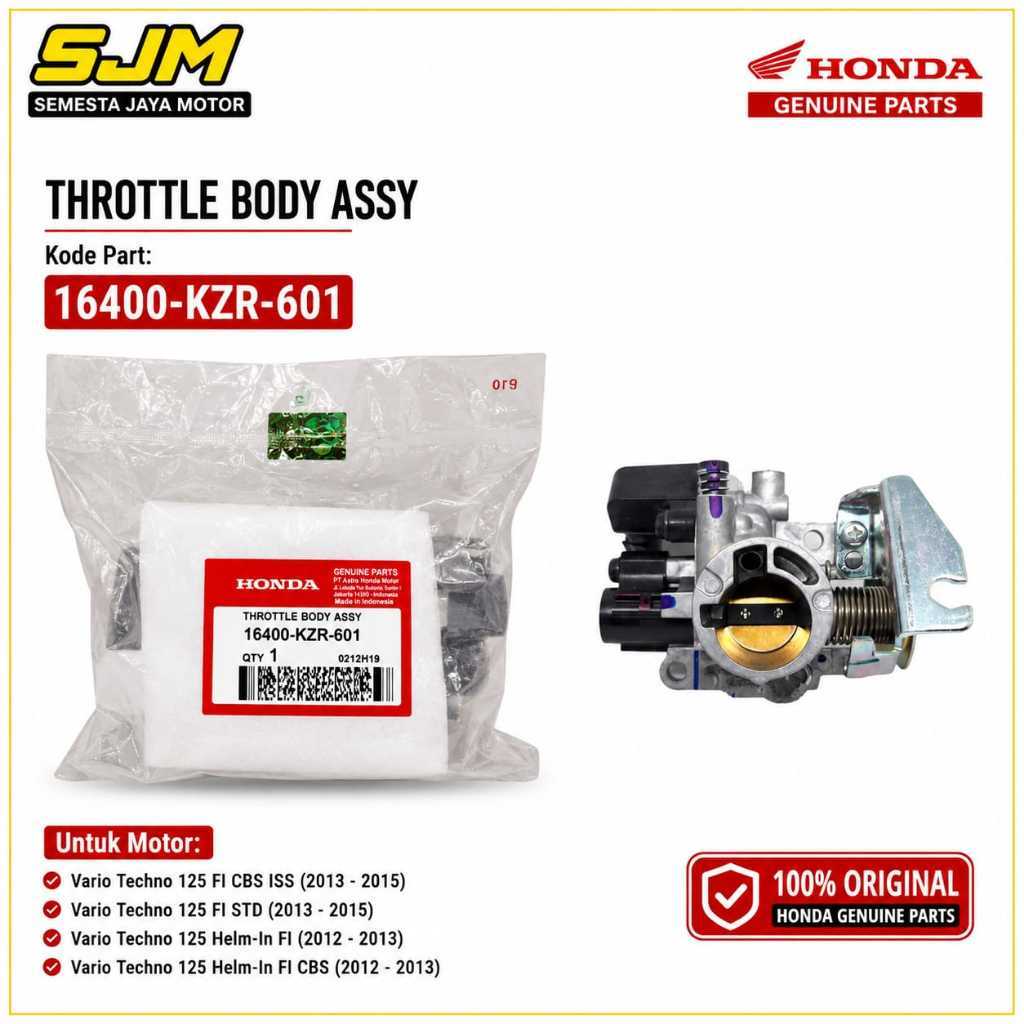 16400-KZR-601 Throttle Body Assy Vario 125 FI Old Original ORI Genuine 100%