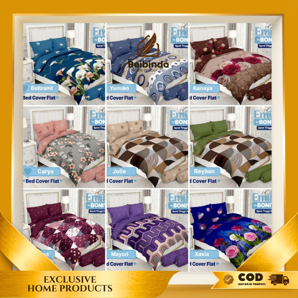 BED COVER BONITA KING EMILIA / BED COVER BONITA 180x200 EMILIA / BEDCOVER EMILIA