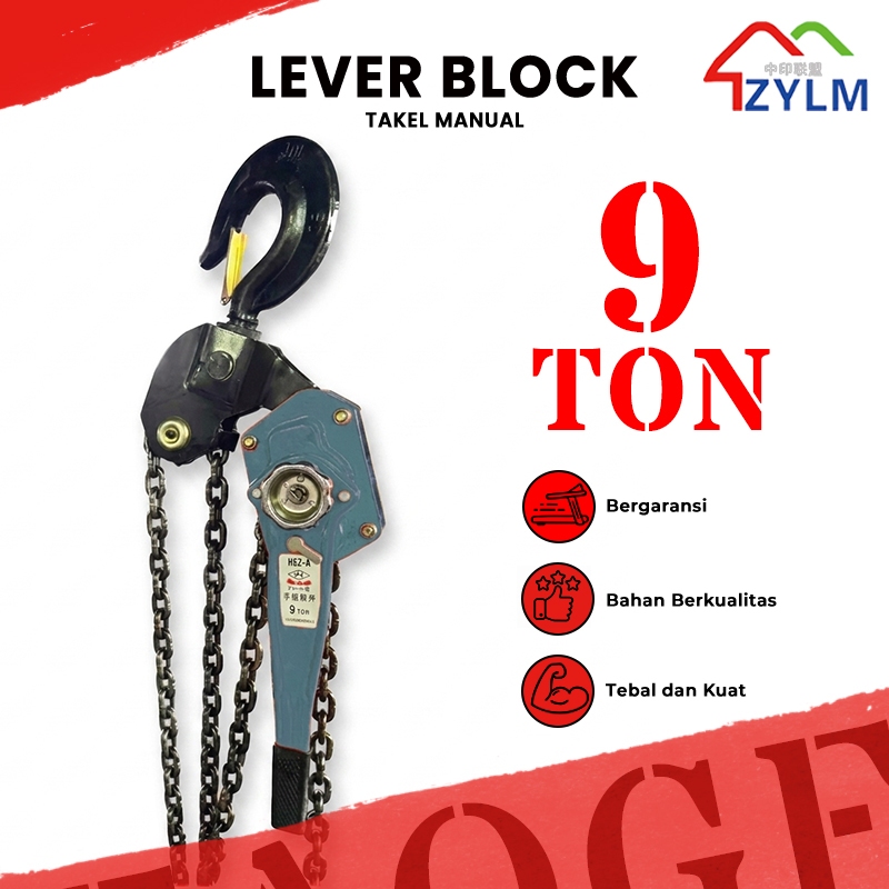 AOGE Lever Block 9 Ton - 1.5 - 3 - 6 - 9 meter - Lifting Manual