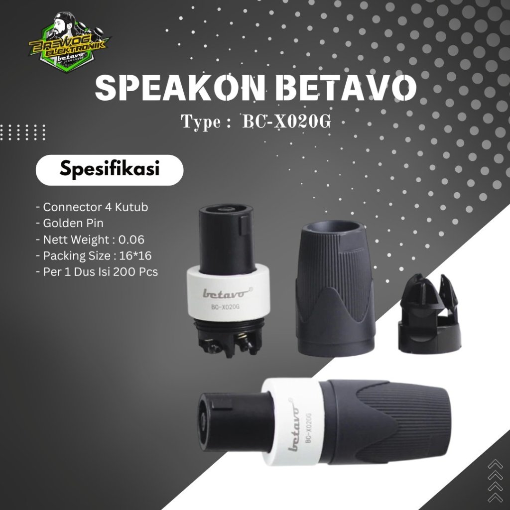 BREWOG BETAVO INDONESIA CONNECTOR BC X020G