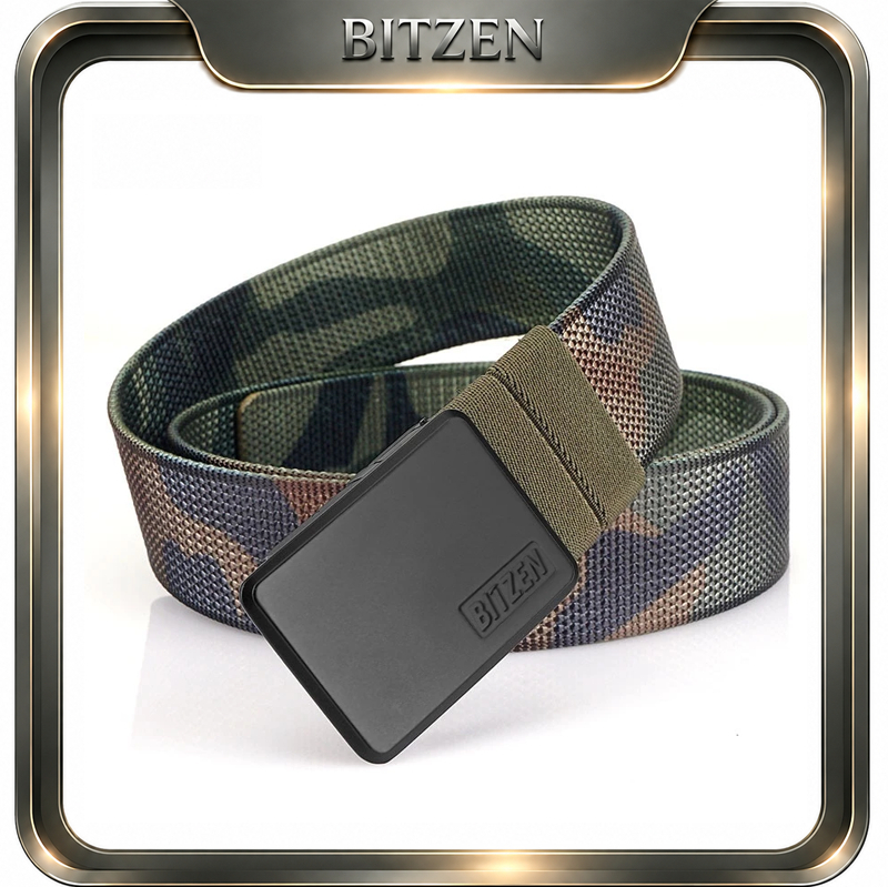 Bitzen  360° Warna Ganda Nylon Ikat Pinggang Pria Putar Warna  Sabuk Pria Casual Belt
