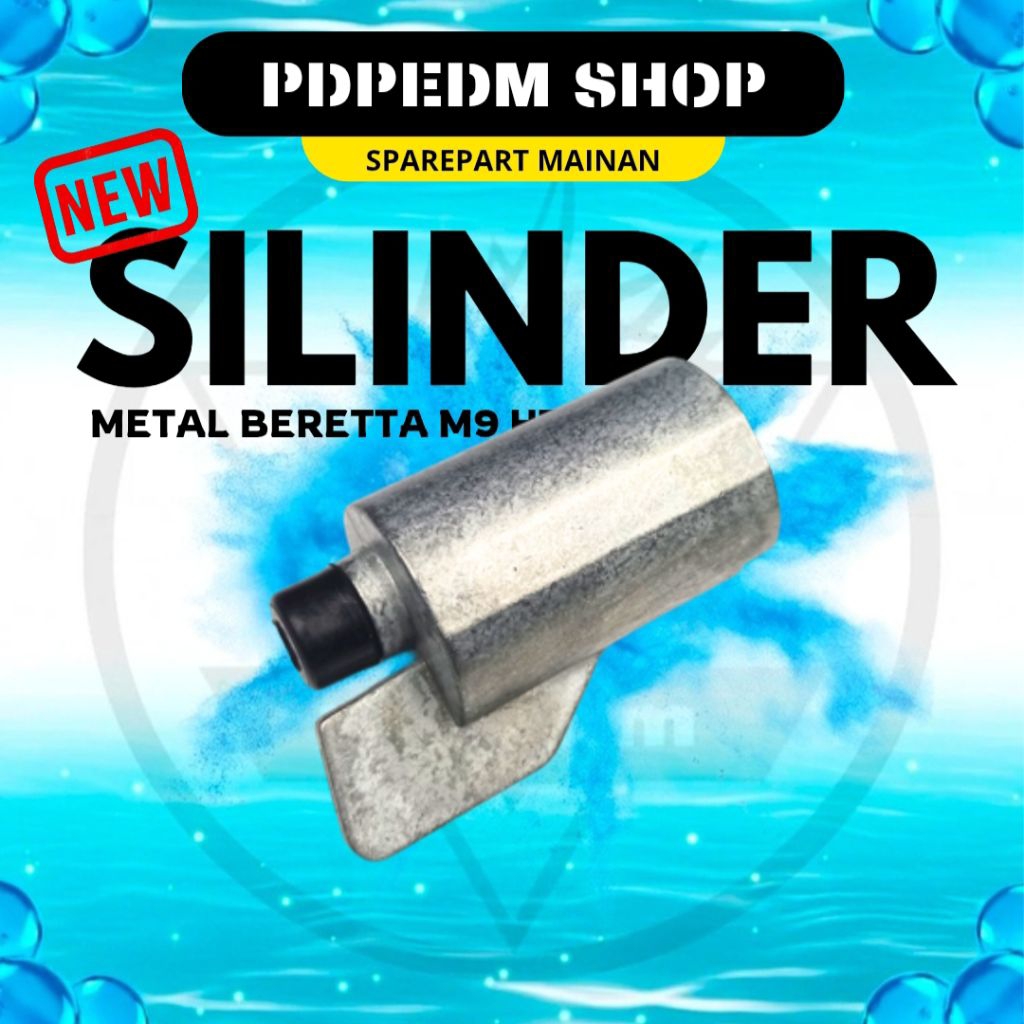 Silinder Metal Beretta M9 HT Sparepart Mainan Water Gel Blaster