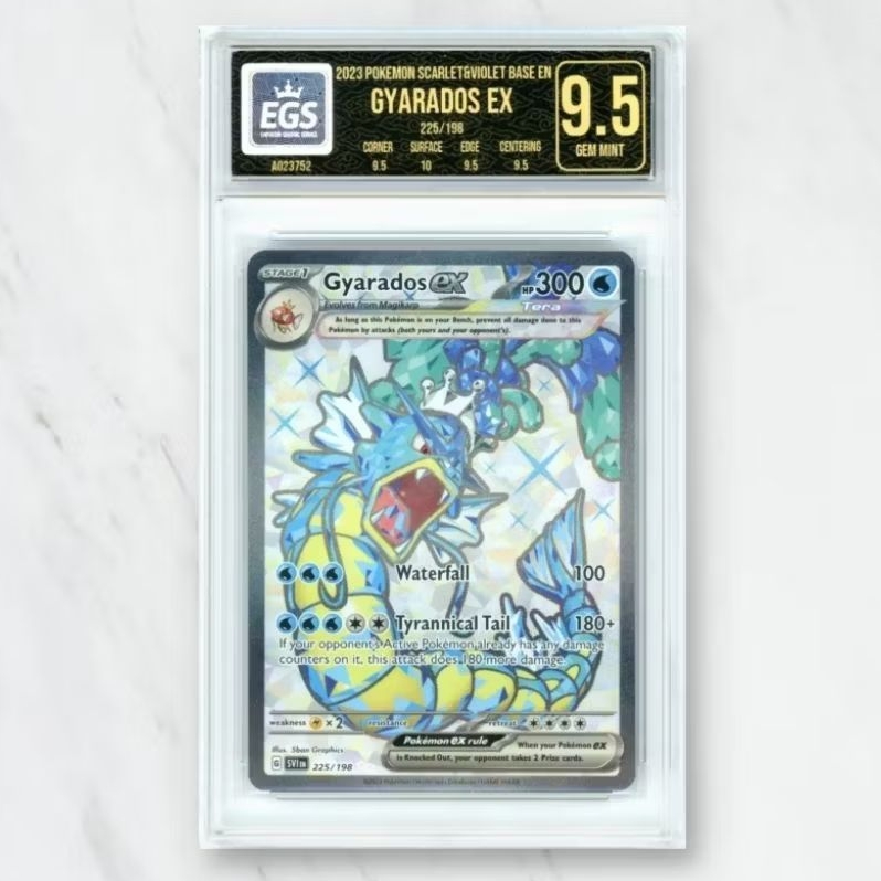 Kartu CCG Pokemon Scarlet & Violet Gyarados EX 225/198 English Grading EGS 9,5