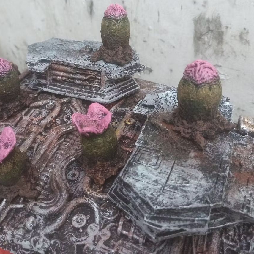 Diorama base Alien egg telur predator miniature neca figma shf mezco blokees