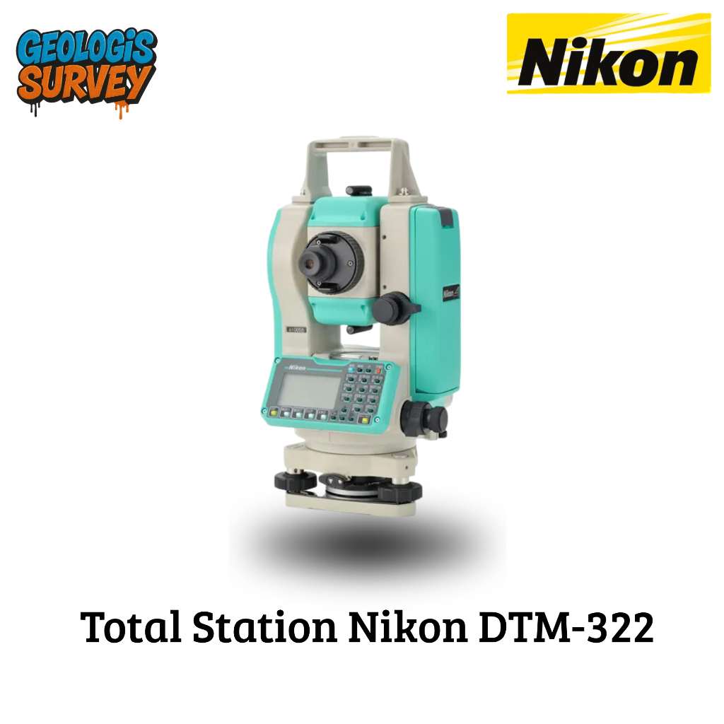 Total Station Nikon DTM 322 / DTM-322 / lengkap second