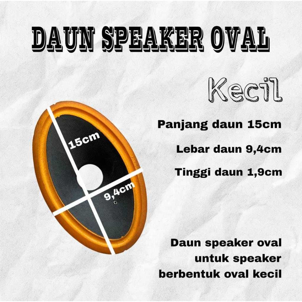 Daun Kertas Speaker Oval Voice