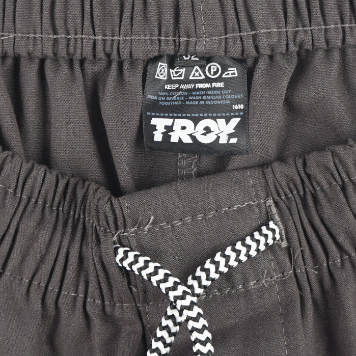 Troy Company Boardshort Dark Grey Memora - Celana Pendek Pria Polos Abu Gelap BBC 3311