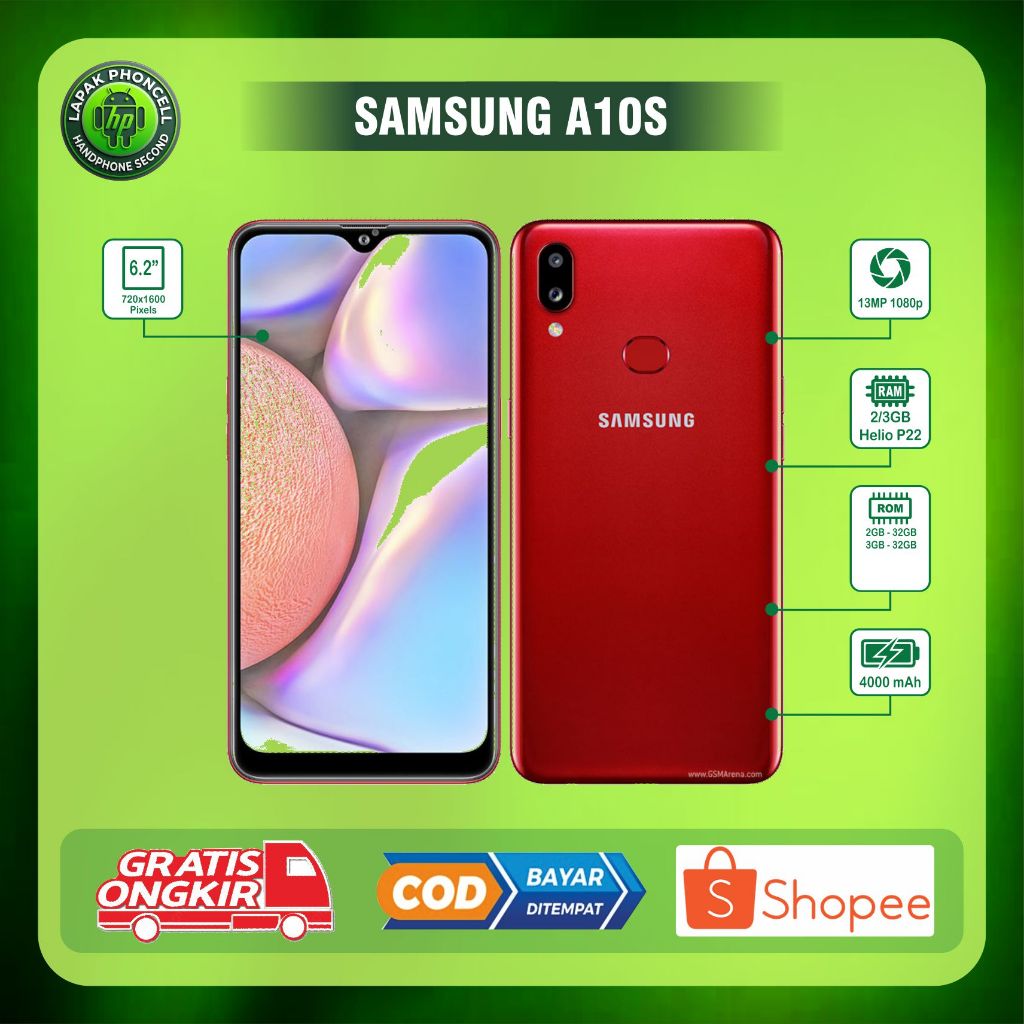 HP SAMSUNG GALAXY A10S RAM 2/32GB RAM 3/32GB Second normal siap pakai